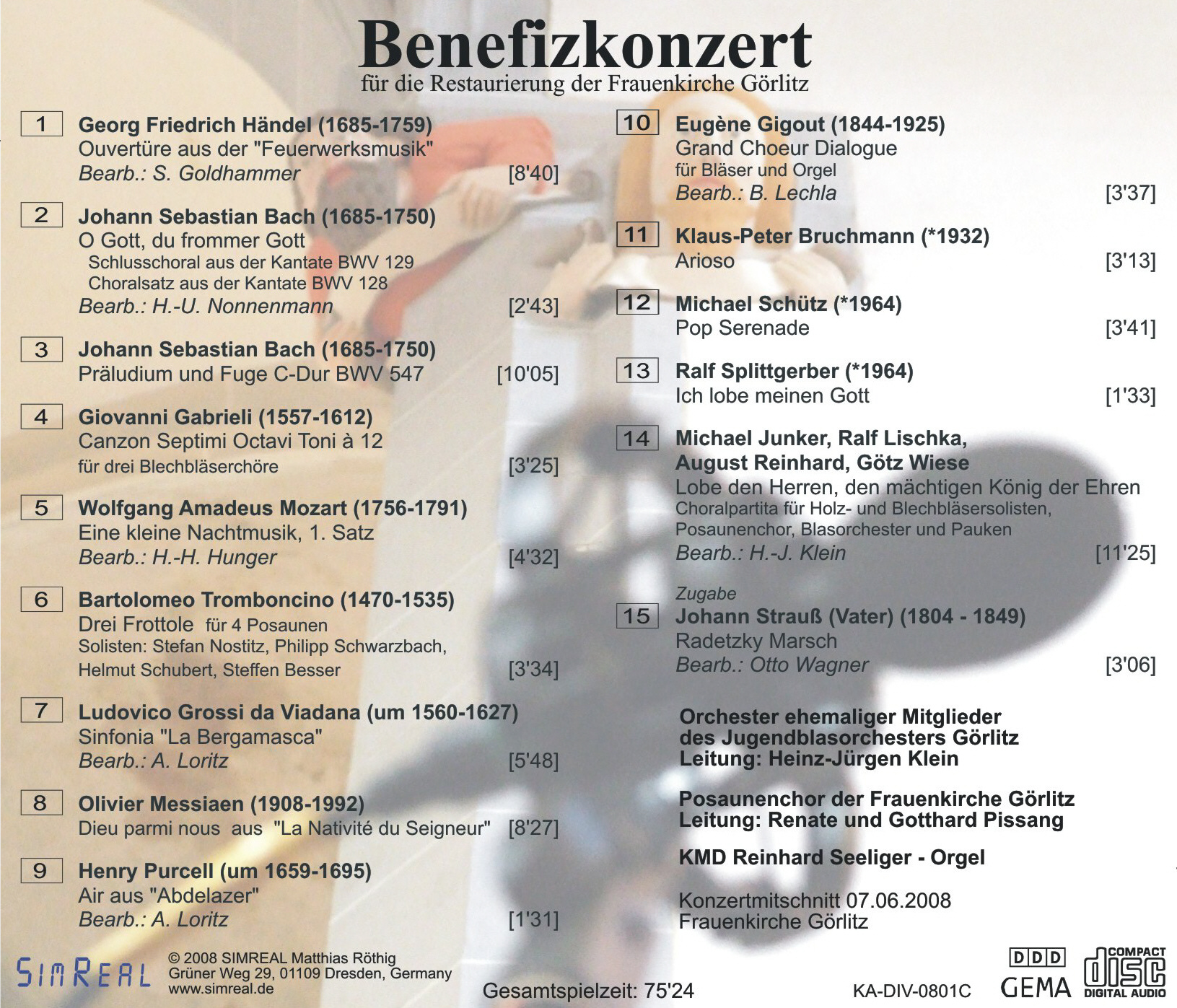 Benefizkonzert Frauenkirche Görlitz 2008 (MP3-Audio Download) – Bild 2