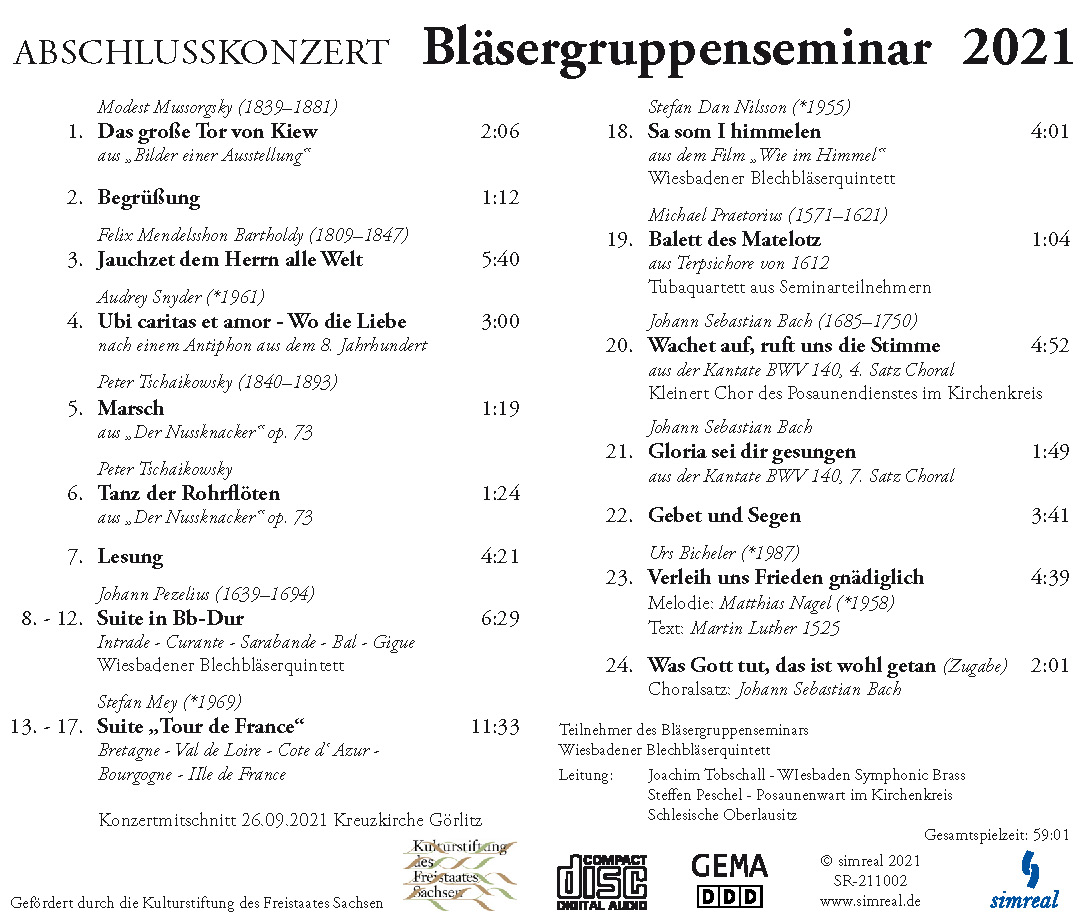 Bläsergruppenseminar 2021 (MP3-Audio Download) – Bild 3
