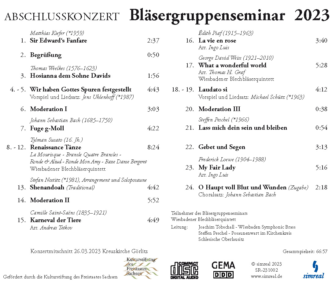 Bläsergruppenseminar 2023 (CD-Audio) – Bild 3