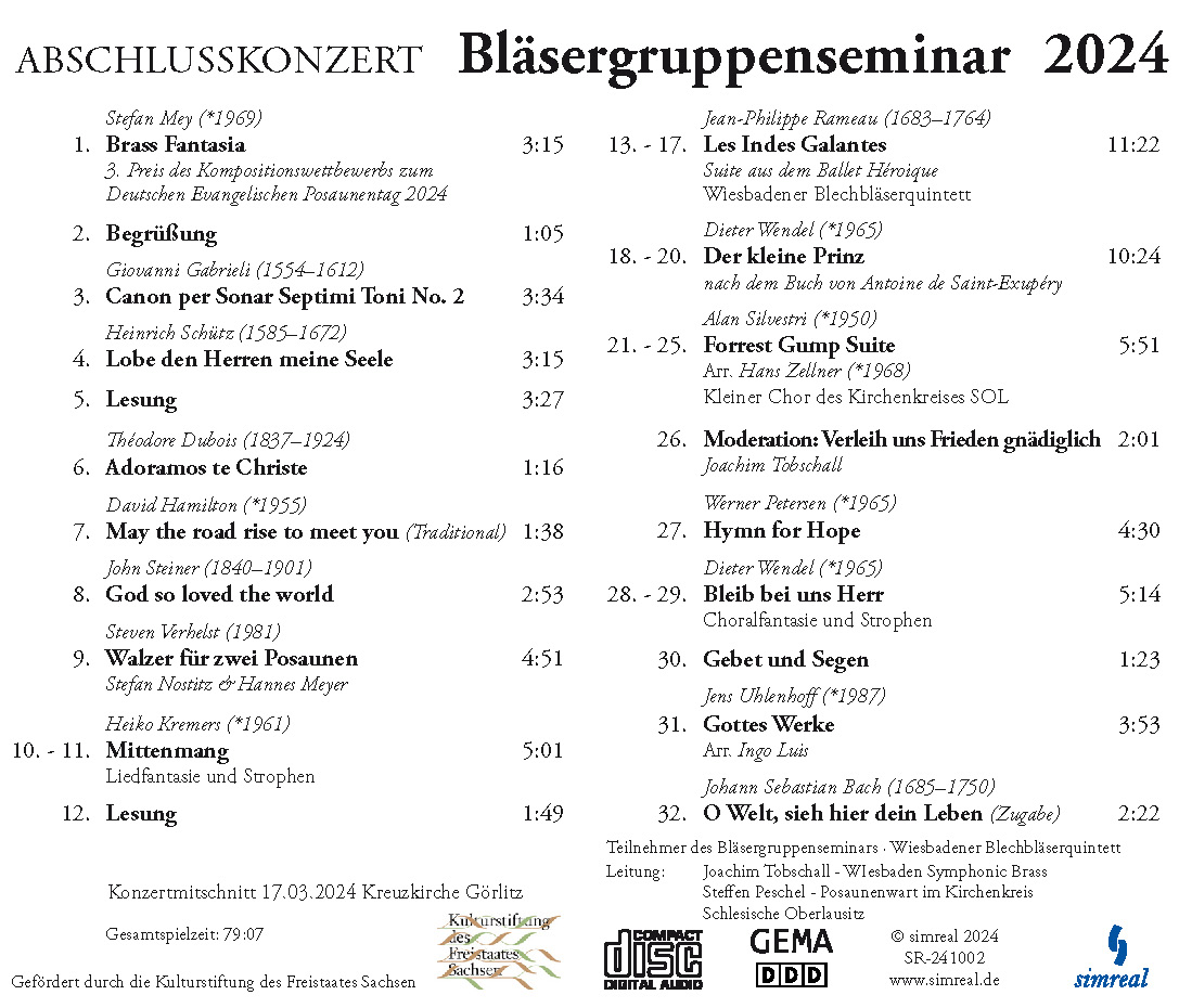 Bläsergruppenseminar 2024 (MP3-Audio Download) – Bild 2